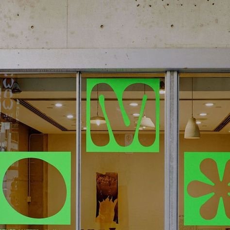 Primary Works on Instagram: "Window graphics for the @other_matter studio and exhibition space in Melbourne's CBD.   The temporary site provided a space for exhibitions and workshops, allowing the public to discover the studio's work and the potential of algae-based bioplastic. . First image by Amelia Stanwix  Second image by Tom Ross Third image by Emile Zile . #graphicdesign #signage #exhibition #visualidentity #bountyhunters #designeverywhere #graphicindex #graphikfeed #visualjournal #addressmagazine #helveticaposter #projektmono" Signage Exhibition, Vinyl Signage, Window Graphic, Window Signage, Graphic Wall Art, Graphic Wall, Signage Display, Window Graphics, Melbourne Cbd