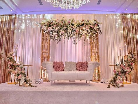 Loza Events on Instagram: "Our setup last night for Sundus & Islam! . . Venue @theterracenj Decor @lozaevents Photo/Video Ladies @masoudstudioproduction Photo/Video men @ammarshots DJ Ladies @zenzuneentertainment Cake @ruksana_culinary . . #lozaevents #weddingdecor #weddingbackdrop #weddingdecoration #weddingflowers #theterracenj #reception #receptiondecor #pinkwedding #blush #pretty #prettywedding" Loza Events, Birthday Greetings Images, Honeymoon Avenue, Greetings Images, Guy Gifs, Stage Decorations, Pretty Wedding, Reception Decorations, Wedding Backdrop