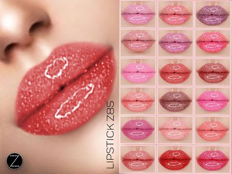 Sims 4 Cc Lip Gloss Clear, Sims 4 Gloss Cc, Sims4 Cc Makeup Lips, Sims 4 Cc Makeup Lips, Sims Lipstick, Sims Barbie, Sims 4 Lipstick, Ts4 Makeup, Cc Makeup