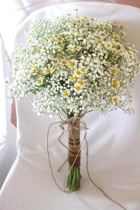 Rustic Wedding Flowers Bouquet, Natural Bouquet, Greenery Bouquet, Bride's Bouquet, Daisy Wedding, Daisy Bouquet, Rustic Bouquet, Babies Breath, Rustic Wedding Flowers