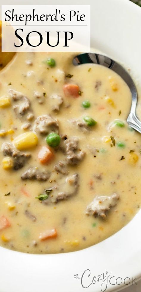 Easy Few Ingredient Soups, Soups To Feed A Crowd, Best Soup Recipes Ever Comfort Foods, 3 Ingredient Soup Recipes, Inexpensive Soup Recipes, Hatfield And Mccoy Soup Recipe, Ground Beef Recipes No Cheese, Crockpot Comfort Food, Antiinflammatory Soup