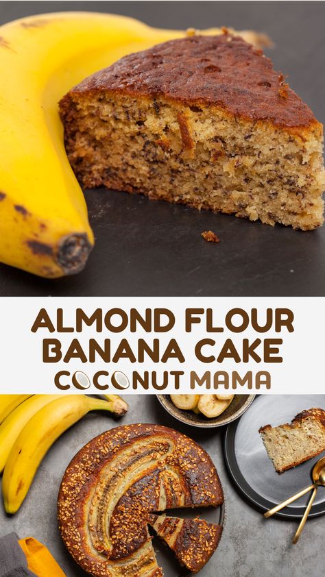 Upgrade your dessert game with almond flour banana cake. Light, moist, and full of flavor, this recipe is a must-try for any banana lover. Gf Banana Cake Recipe, Ripe Banana Recipes Almond Flour, Almond Banana Cake, Banana And Almond Flour Recipes, Almond Flour Banana Recipes, Almond Flour Banana Cake, Banana Cake With Almond Flour, Healthy Banana Cake Recipe, Paleo Banana Cake