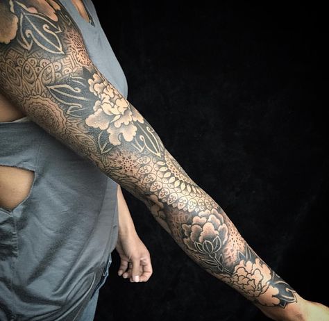 Full Sleeve Fillers, Tattoo Sleeve Filler Designs, Filling In Tattoo Sleeve Negative Space, Floral Tattoo Sleeve Filler Ideas, Filler Ideas For Tattoo Sleeve, Arm Tattoo Filler Ideas, Sleeve Filler Tattoo, Sleeve Tattoo Filler Ideas, Fill In Tattoo Ideas Sleeve Backgrounds