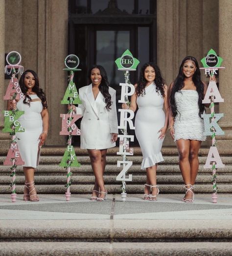 Aka Probate Staff, Sorority Staff Stick Ideas, Aka Staff Stick Ideas, Aka Conference Attire, Aka Probate Outfits, Aka Homecoming Outfits, Aka Founders Day Outfit, Aka Probate, Aka Founders