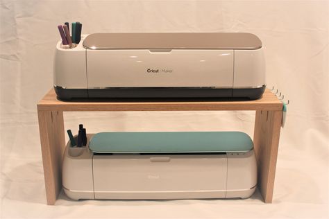 Cricut Shelf Operate Two Machines in Style for Maker and Explore Air 2 - Etsy Australia Cricut Shelf, Cricut Setup, Cricut Storage, Printer Storage, Machine Storage, Dream Craft Room, Craft Room Design, Crafting Tools, Diy Cricut