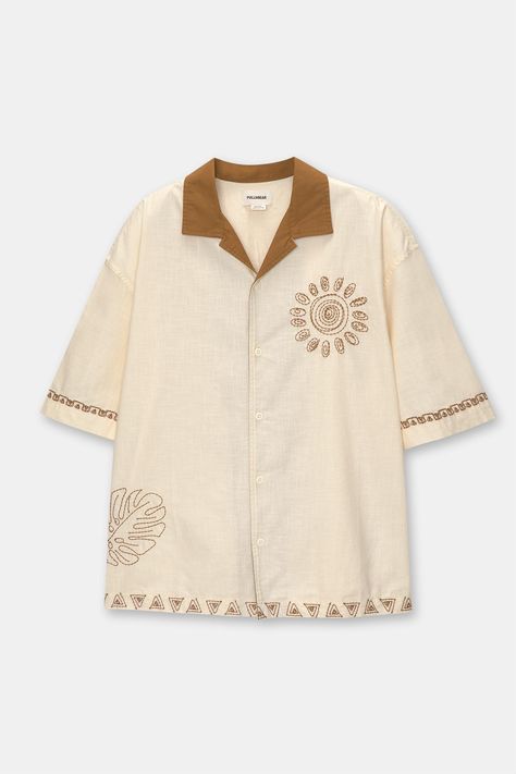 Embroidery Shirt Men, Stylish Boy Clothes, Stylish Men Wear, Stylish Shirts Men, Clothes Embroidery Diy, Mens Fashion Wear, Teen Boy Outfits, Shirt Prints, High Fashion Outfits