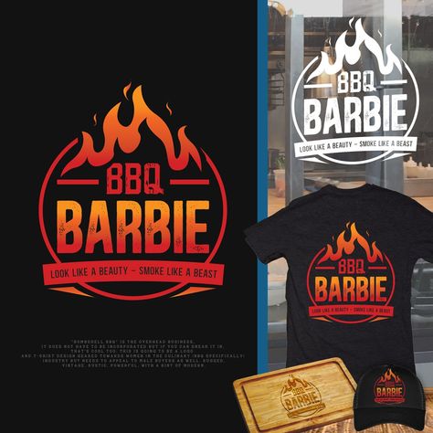 Bbq T Shirts Design, Restaurant T Shirt Design Ideas, Bbq Packaging, Bbq Business, Indian Interior Design, Cafe Logo Design, Spices Packaging, Pizza Logo, Food Box Packaging