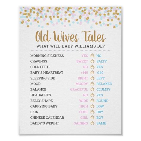 Gender Guessing Game, Gender Prediction Chart, Ramzi Theory, Old Wives Tales Gender, Boy Or Girl Sign, Gender Guessing, Baby Gender Prediction, Old Wives Tales, Gender Prediction