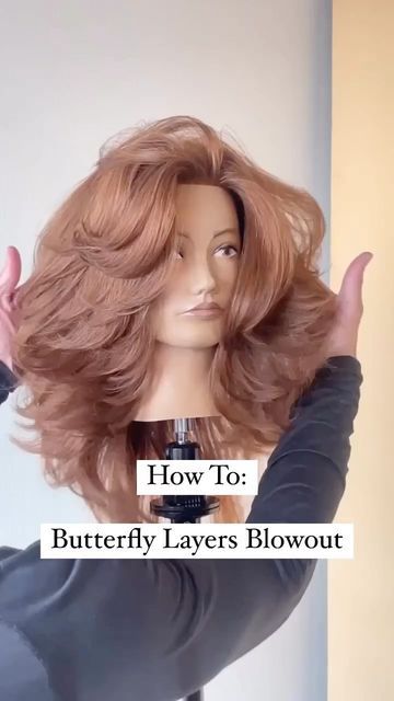 Butterfly Haircut No Styling, Volume Butterfly Layers For Flat Hair, Butterfly Layers Haircut Tutorial, Butterfly Haircut Over 50, Bufferfly Haircut, Butterfly Haircut Toturial, Hair Cuts Tutorial Step By Step, Butterfly Haircut Self, Step With Layer Haircut For Medium Hair