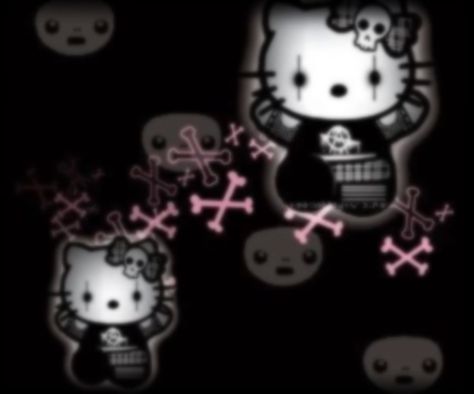 Emo Wallpaper Hello Kitty, Emo Hello Kitty Pfp, Pink Emo Wallpaper Laptop, 2000s Emo Widgets Pink, Pink And Black Emo Wallpaper, Hot Pink Emo Wallpaper, Emo Hello Kitty, Hello Kitty Wallpapers, Pink Emo Asthetic Hello Kitty