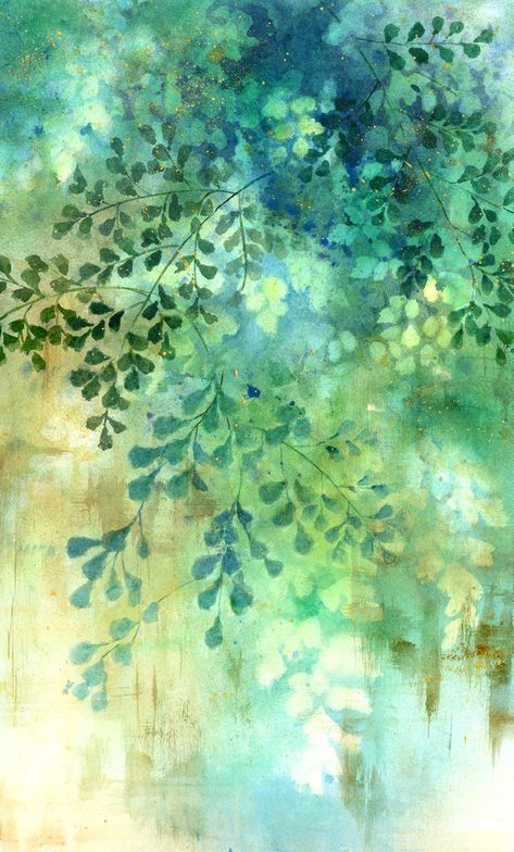 Negative Painting Watercolor, Negative Watercolor, Hawaii Water, Watercolor Negative Painting, Negative Painting, Gelli Printing Art, Gelli Plate Art, Gelli Arts, Nature Artwork