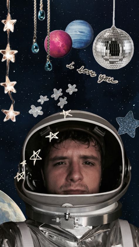 I love him 😍 #joshhutcherson #wallpaper #space #stars #planets #sky Freddy Movie, Joe Kerry, Michael Cera, Peeta Mellark, Josh Hutcherson, Zoo Wee Mama, Wallpaper Space, Daniel Radcliffe, Space Stars