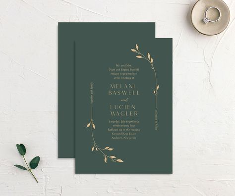 Wedding Invitations Leaves, Wreath Wedding Invitations, Rose Gold Paper, Wedding Planner App, Green Wedding Invitations, Calligraphy Wedding Invitation, Foil Wedding Invitations, Wedding Proposals, Blue Wedding Invitations