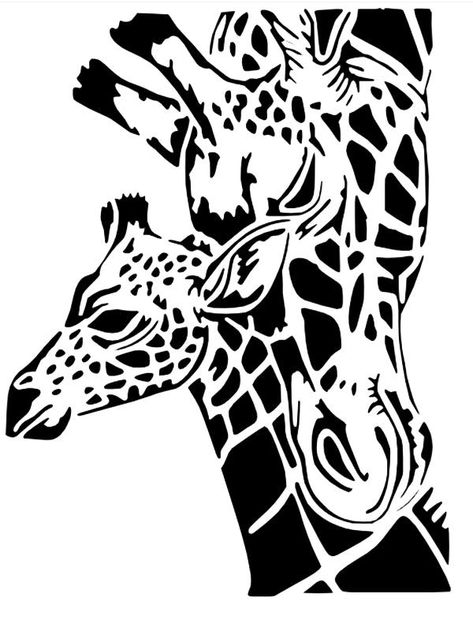 Giraffe Linocut, Giraffe Stencil, Design Fabric Textiles, Giraffe Svg, Giraffe Silhouette, Cool Stencils, Wood Art Diy, Animal Art Projects, Animal Stencil