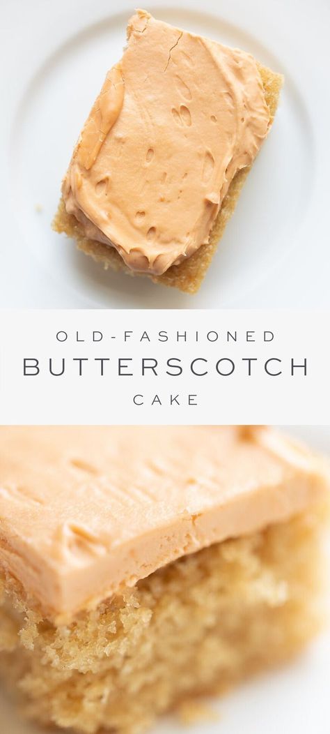 Butterscotch Cake Recipe, Butterscotch Frosting, Butterscotch Recipes, Butterscotch Cake, Julie Blanner, Cupcake Cake, Jelly Roll, Food Cakes, How Sweet Eats