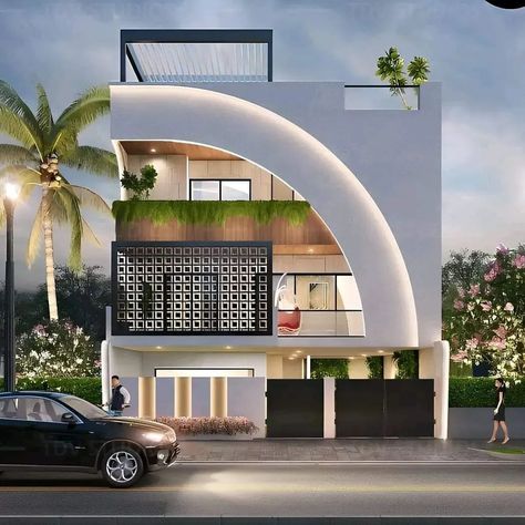 Beautiful and Modern House Design Inspiration and Visualization | Spectra Dream Home. • *#SpectraDreamHome* Build your Dreams • #HomeDesign #HousePlan #HomeDecore #FloorPlans #Construction #interiors #3D #elevation #architecture #facade #exterior #frontelevation #arch #3Ddesign #3Delevation #Design #FYP #exteriordesin #interiordesign #fitout #تصميم_خارجي #تصميم_داخلي #تنفيذ . Balcony Elevation Design, Apartment Elevation, Elevation Architecture, House Design Inspiration, Architecture Facade, 3d Elevation, House Balcony, Small House Layout, House Balcony Design