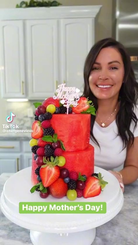 Happy Mother’s Day #Mothersday2023 | Deana Beckford | Cake Made Of Fruit, Fruit Forest, Fruit Birthday Cake, Fruit Cake Design, Bbq Birthday, Amazing Food Platters, Fresh Fruit Cake, Fruit Platter Designs, Easter Snacks