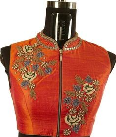 Zip Blouse Design, Blouse Designs For Wedding, Blouse Designs Images, Latest Saree Blouse Designs, Latest Saree Blouse, Work Blouse Designs, Designer Mirror, Mirror Work Blouse Design, Mirror Work Blouse