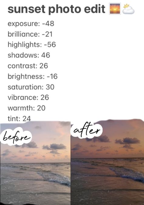 these are the BEST settings to edit a beautiful beach picture using your camera roll! Best Beach Filters, Beach Edits Iphone, Beach Preset Iphone, Iphone Editing Hacks Beach, Camera Roll Editing Beach, Editing Sky Pictures, Instagram Edit Ideas Pictures, Beach Pictures Filters, Preset Lightroom Aesthetic Beach