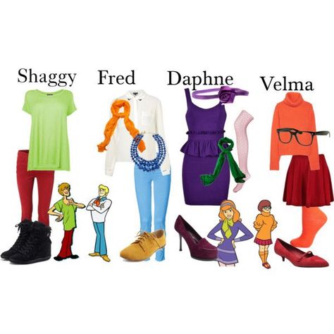 Scooby Doo Crew Costumes, Scooby Doo Diy Costume, Scooby Doo Disfraz, Scooby Doo Halloween Costumes, Daphne From Scooby Doo, Velma Costume, Scooby Doo Costumes, Scooby Doo Halloween, Cute Group Halloween Costumes