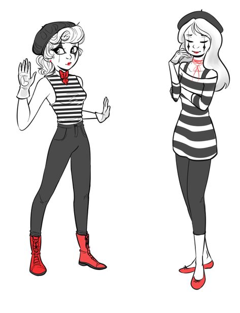 Mime Drawings, French Mime Aesthetic, Mime Outfit Aesthetic, Mime Character Design, Mime Drawing, Mime Aesthetic, Costumes Starting With M, Mime Outfit, Mime Art