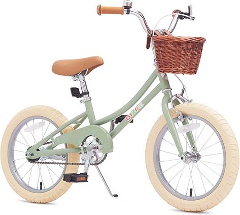 Amazon.com : Bixike Girls Bike with Basket, Kids Bike for 5-13 Years,16 inch with Training Wheels and Kickstand, 20 inch with Kickstand but no Training Wheels. (Green, 20 Inch) : Sports & Outdoors Bikes With Baskets, Bike For Girls, Christmas Bike, Basket Training, Lovely Houses, Lemon Water Before Bed, Bike For Kids, Bike With Training Wheels, Bike With Basket