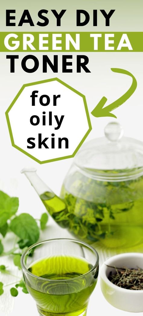 Easy diy green tea toner recipe for oily skin. In this post we will see how to prepare a diy facial toner using green tea and rice water as its main ingredients. This homemade green tea toner has many benefits for acne prone skin and oily skin. Green tea is great for acne as well. Try this diy green tea face toner today! #oilyskin #diy #diyskincare #oilyskincare #diyfacialtoner #diytonerforface Green Tea Face Toner, Diy Green Tea, Toner For Oily Skin, Homemade Toner, Oily Skin Routine, Reduce Oily Skin, Diy Toner, Green Tea Toner, Oily Skin Face