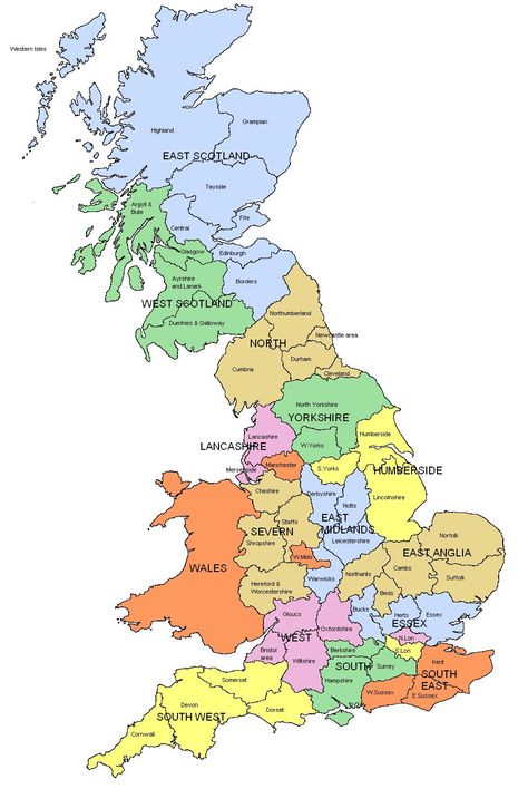 Map of Regions and counties of England, Wales, Scotland.  i know is not the Victorian era but oh well! Genealogy Map, Map Of Britain, Counties Of England, Area Map, Modern Map, Voyage Europe, England And Scotland, The United Kingdom, British History