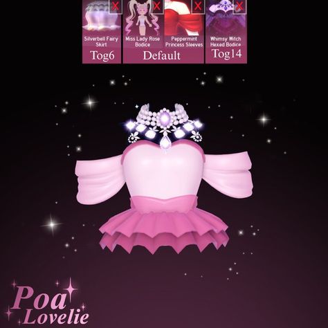 Rh Bodice Hacks, Royal High Valentines Outfit, Light Fairy Royale High, Water Fairy Royale High, Royale High Bodice Combo, Corset Combos Royale High, Royale High Outfit Combos, Royale High Combos, Royal High Hair Combos