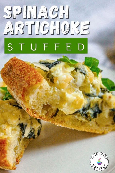 This spinach artichoke stuffed bread is delicious. It’s quick to prepare and makes a tasty dish for a gathering or party. Spinach Artichoke Stuffed Bread, Artichoke Stuffed, Garlic Grater, Most Pinned Recipes, Stuffed Bread, Fontina Cheese, Most Pinned, Mouthwatering Recipes, My Favorite Food