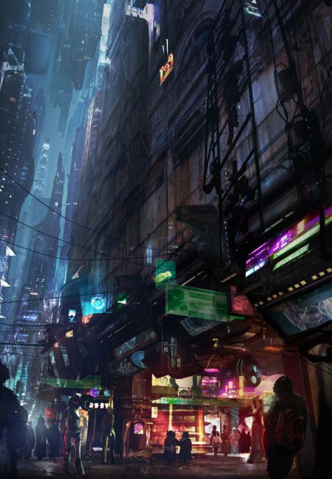 Geek Art Gallery: Concept Art: Star Wars 1313 Cyberpunk Scenery, Nar Shaddaa, Star Wars 1313, Kota Masa Depan, Grunge City, Ville Cyberpunk, Darth Revan, Cyberpunk 2020, Art Cyberpunk