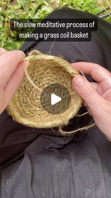 Rachel Tidd on Instagram: "I had the pleasure of spending another afternoon with @weave.wild.studios focusing on this month’s basket project- grass coil baskets. While the technique is simple, this is a slow process.  This small basket represents a full 7-hour class day of work! I still have to finish it!  This basket was a great way to slow down and be present, focusing just on the task at hand. In this busy life- this is a moment worth savoring and seeking out.  How are you seeking out those quiet moments in your life? I would love to hear your strategies. One way for me is these classes- it makes me take a break and do something I enjoy.  The Back to Nature Sale is HERE! Interested in getting outdoors more with your children or students while ensuring you cover key academics such as mat Coil Basket Diy, Coil Weaving, Coil Basket, Grass Basket, Coiled Baskets, Learning To Read, Small Basket, Diy Basket, Quiet Moments