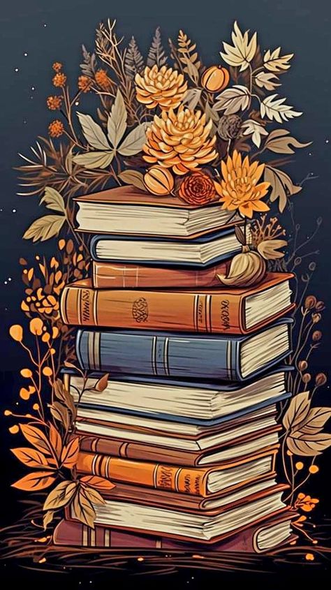 Autumn Book Wallpaper, Book Phone Wallpaper Backgrounds, Iphone Book Wallpaper, Fall Books Wallpaper, Wallpaper Autumn Iphone, Spicy Book Wallpaper, Wallpaper Reading Aesthetic, Books Background Wallpapers, Books Wallpaper Backgrounds