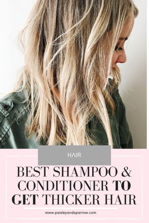 12 Best Shampoos and Conditioners for Thick Hair - Paisley + Sparrow Best Shampoos And Conditioners, Thickening Hair, Bar Shampoo, Thicken Hair, Get Thicker Hair, Shampoos And Conditioners, Best Shampoo, Good Shampoo And Conditioner, Best Bar