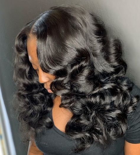 Volume Curls Black Women, Drop Curls Black Hair, Bombshell Curls Natural Hair, Diva Curls Black Women, Soft Curls Black Women, Bouncy Curls Black Women, Loose Curls Black Women, Curls Hairstyles For Black Women, Bombshell Curls Black Women