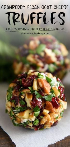 Party Recipes For A Crowd, Goat Cheese Truffles, Mini Cheese Balls, Cheese Truffles, Goat Cheese Recipes, Holiday Appetizer, Cheese Ball Recipes, Cheese Balls, Summer Soiree