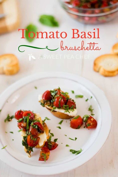 tomato basil bruschetta on a plate Lacey Baier, Tomato Basil Bruschetta, Pegan Recipes, Impressive Appetizers, Anti Inflammation Recipes, Dinner And A Movie, Appetizers Recipes, Low Carb Paleo, Health Dinner Recipes