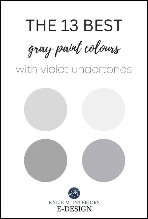 Sherwin Williams Gray With Purple Undertones, Grey Paint With Purple Undertones, Purple Grey Paint Color, Top Grey Paint Colors, Violet Paint Colors, Grey Purple Paint, Benjamin Moore Paint Colors Gray, Best Gray Paint Colors, Popular Grey Paint Colors