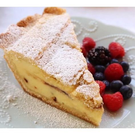 15 Unique Pie Recipes | Allrecipes Ricotta Rice, Rice Pie Recipe, Italian Ricotta Pie, Unique Pie Recipes, Old Italian Recipes, Rice Pie, Bean Pie, Ricotta Pie, Types Of Pie