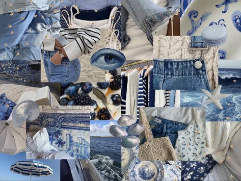 Blue Collage Laptop Wallpaper, Laptop Backgrounds Collage, Ipad Wallpaper Aesthetic Horizontal Blue, Horizontal Ipad Wallpaper, Coastal Granddaughter Wallpaper, Macbook Screensavers, Wallpaper Coastal, Ipad Backgrounds, Background Laptop