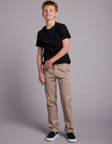 Very decent quality Park. Satisfied with the purchase. The size matches but for tall sleeves the length of the sleeves may be insufficient. Boys Khaki Pants Outfit, Casual Outfits For Boys, School Boy Outfits, Khaki Pants Outfit, Boys School Outfits, Boys Khaki Pants, Boys Chinos, Boys Fashion Trends, Slim Chinos