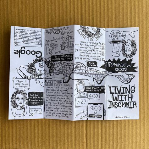 ZINE on Behance One Page Zine Template, Zine Aesthetic Ideas, Zine Ideas Art, Zine Illustration Drawings, Zine Making Ideas, Zine About Me, Art Zine Layout Design, How To Make Zines, Art Zine Inspiration