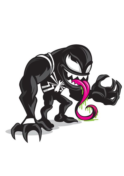 MARVEL COMICS MINIS on Character Design Served Chibi Marvel, Venom Art, Univers Marvel, Marvel Venom, Marvel Drawings, Marvel Villains, Chibi Characters, Super Villains, Spiderman Art