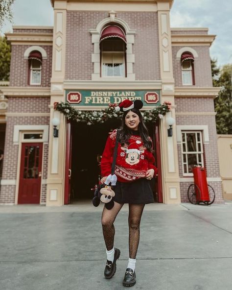 christmas disney outfit Christmas Outfit Disney World, Christmas Outfit Disneyland, Disney Christmas Cardigan, Epcot Outfit Ideas Christmas, Women’s Christmas Disney Outfit, Disney Skirt Outfits Women, Christmas In Disneyland Outfit, Disney In Christmas Outfit, Xmas Disney Outfits