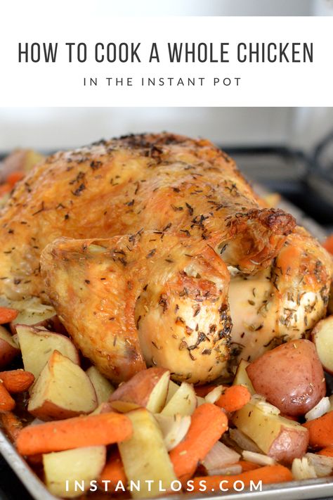 How To Cook A Whole Chicken In The Instant Pot Clean Eating Fall Recipes, Wonder Pot, Brittany Williams, Chicken In The Instant Pot, Cook A Whole Chicken, Instant Loss, Ip Recipes, Cooking Whole Chicken, Hot Brown