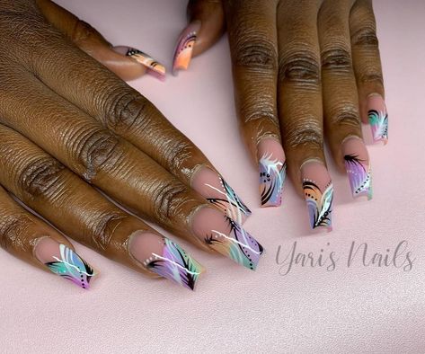 90s Line Art Nails, Airbrush Nail Designs Short, 90s Nostalgia Nails, Old School Nails Designs, Purple 90s Nails, 90s Airbrush Nails, 90’s Nail Designs, 90s Nails Designs, Old School Nail Designs 90s