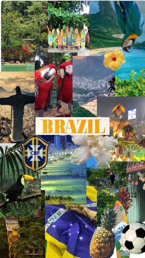 this Brazil collage (hope yall enjoy) Brazil Collage, Beach Wall Collage, Nature Collage, Iphone Wallpaper Tumblr Aesthetic, Dream Travel Destinations, Dream Vacation, Cellphone Wallpaper, Dream Vacations, Wall Collage