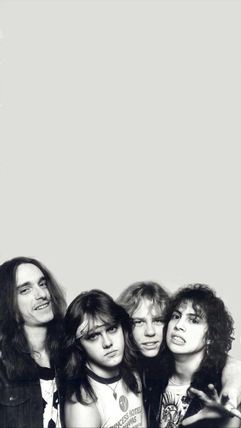 Wallpaper Metallica Band, Rockstar Lockscreen, Metallica Lockscreen, Metallica Group Photo, Kirk Hammett Wallpaper, Metallica Photos, Metallica Wallpapers, Metallica Meme, Kirk Metallica