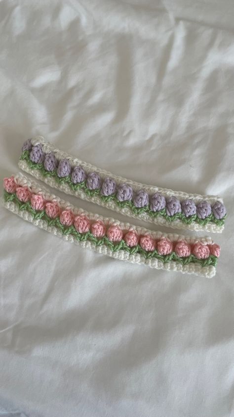 Crochet Headband Aesthetic Pattern, Tulip Headband Crochet Pattern, Headband Crochet Flower, Knit Flower Headband, Crochet Headband Tulip, Flower Crochet Headband, Aesthetic Crochet Headband, Crochet Headband Flower, Flower Headband Crochet