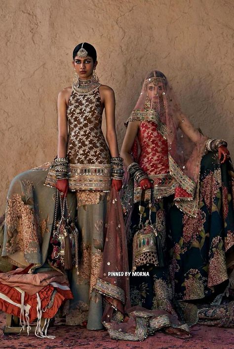 Sharara Designs, Nikkah Dress, Indian Dresses Traditional, Desi Clothes, Bridal Lehengas, Indian Wedding Outfits, Indian Designer Outfits, Indian Outfit, Indian Wedding Dress